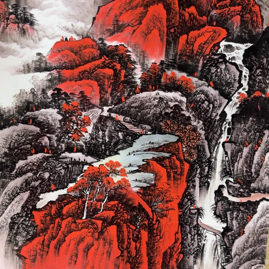国画QA原创山水作品！带证书！限购一单