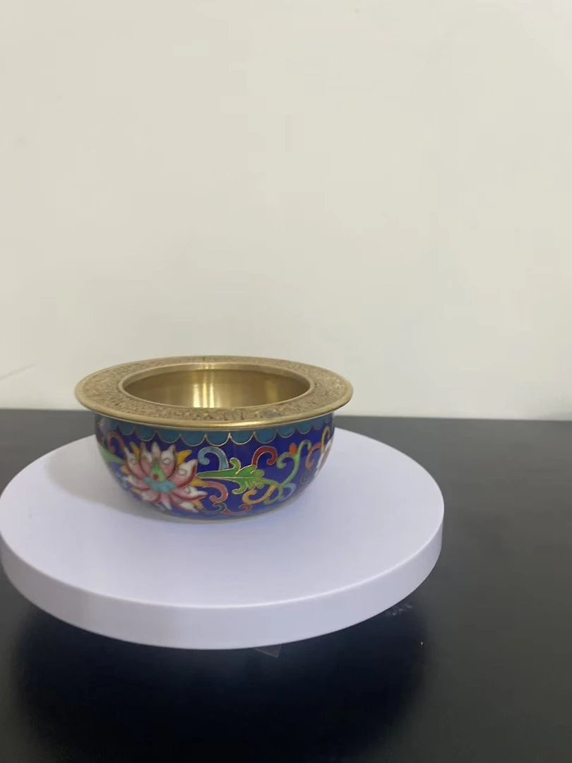 E016景泰蓝铜胎平口聚宝盆
