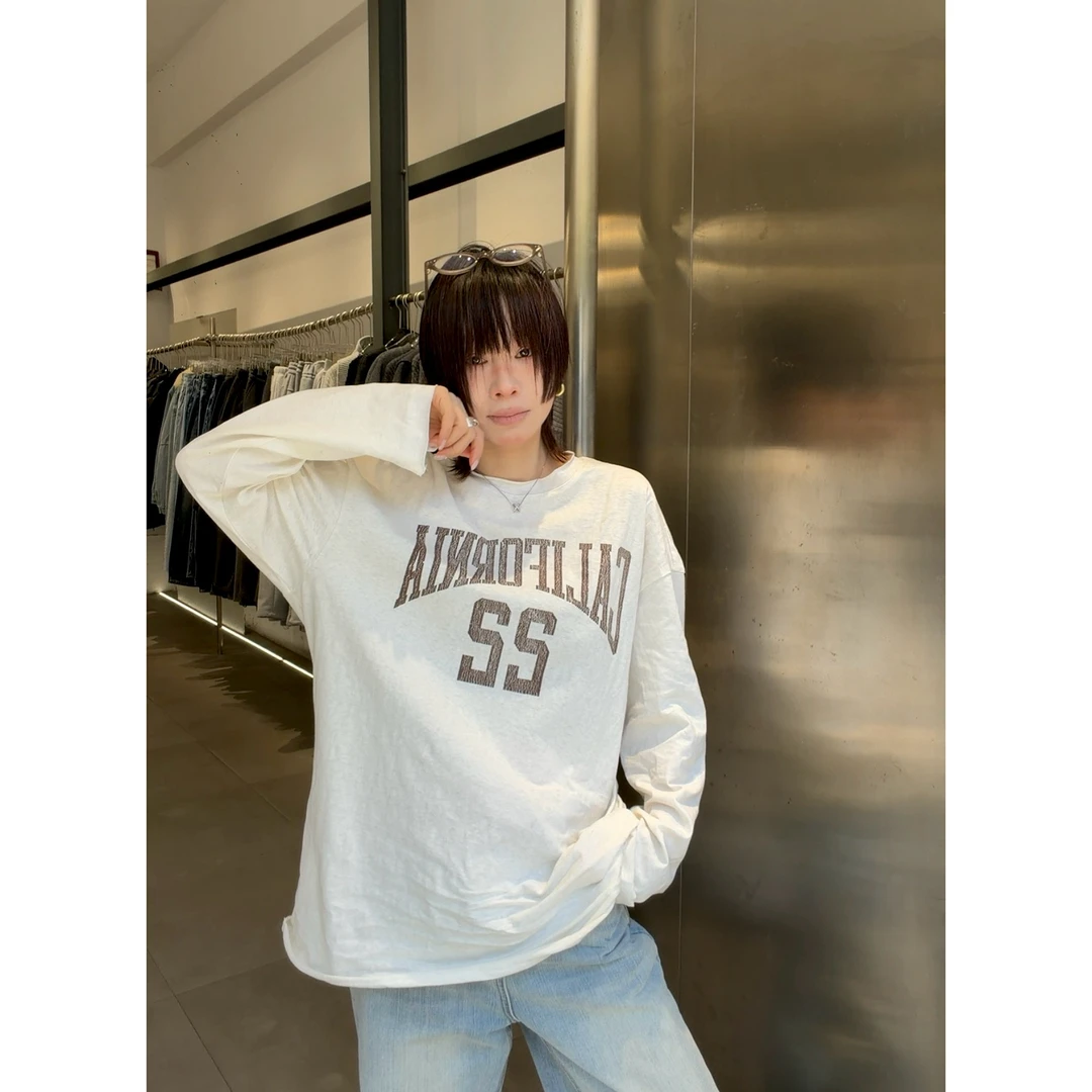 LIS&AZ-数字字母百搭长袖T- XB1214