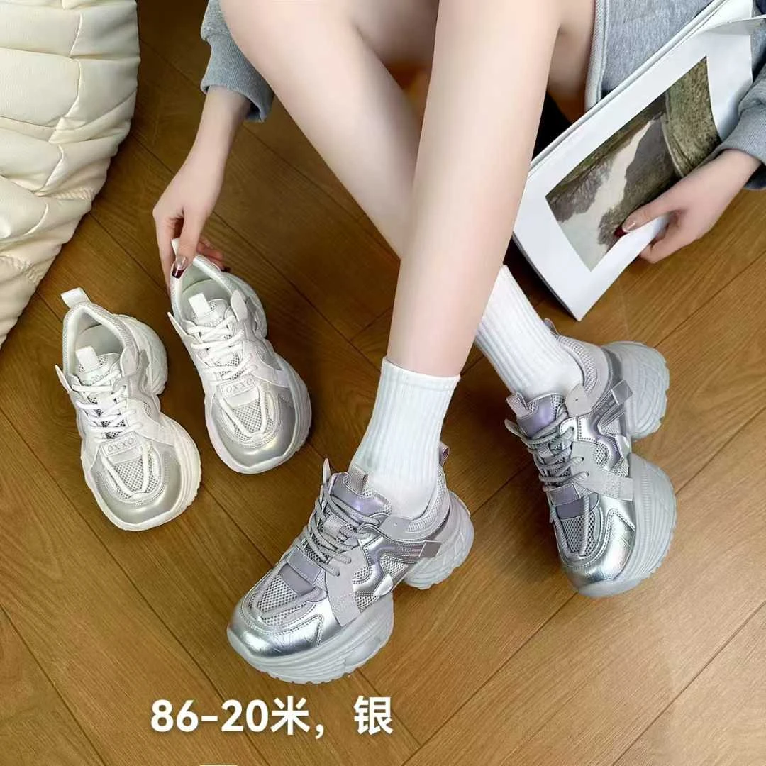 88-20老爹鞋网面韩版女鞋运动鞋小白鞋春季休闲鞋厚底时尚