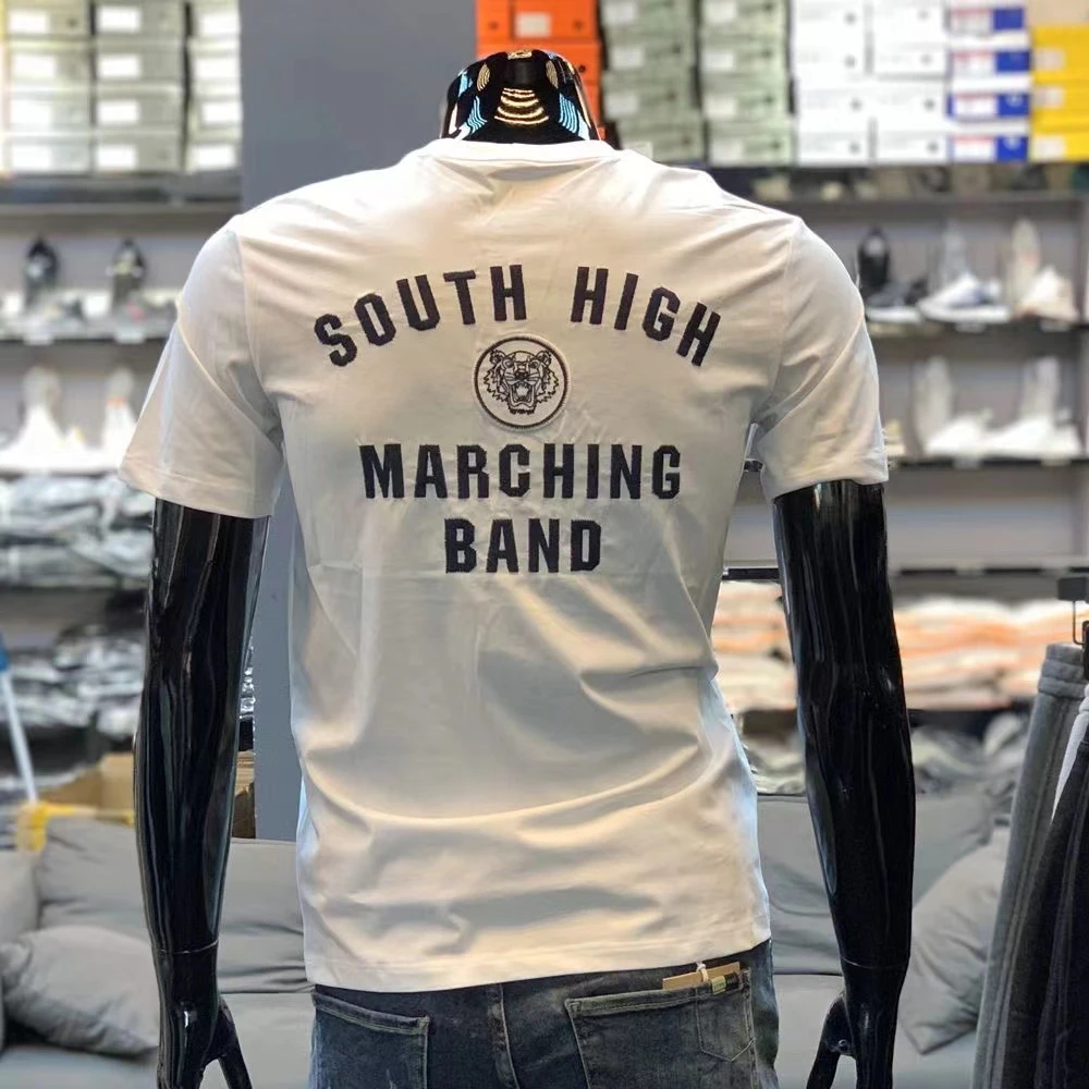 时尚短袖时尚圆领男士夏季潮流印花