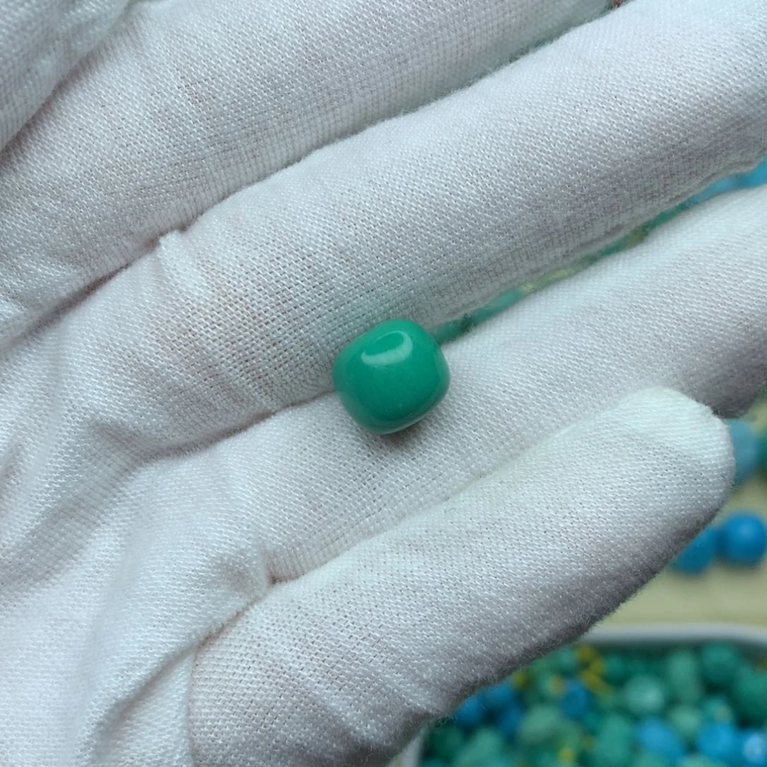 高瓷老油绿老型珠尺寸10