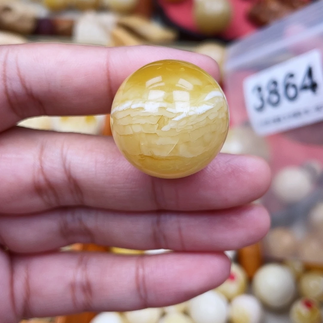 蜜蜡未镶嵌珠宝奇石冰片25虎皮