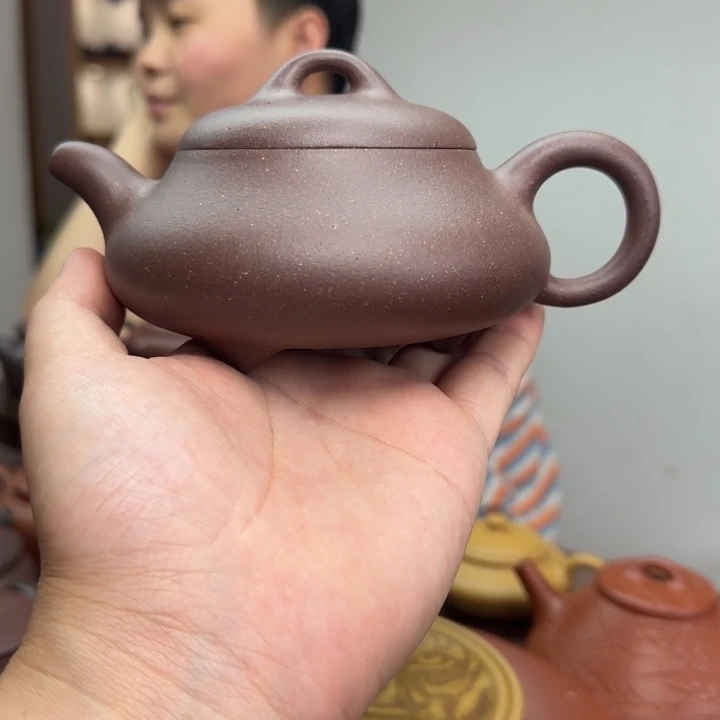 茶壶紫砂底槽清矮石瓢壶微瑕280CC特价微瑕