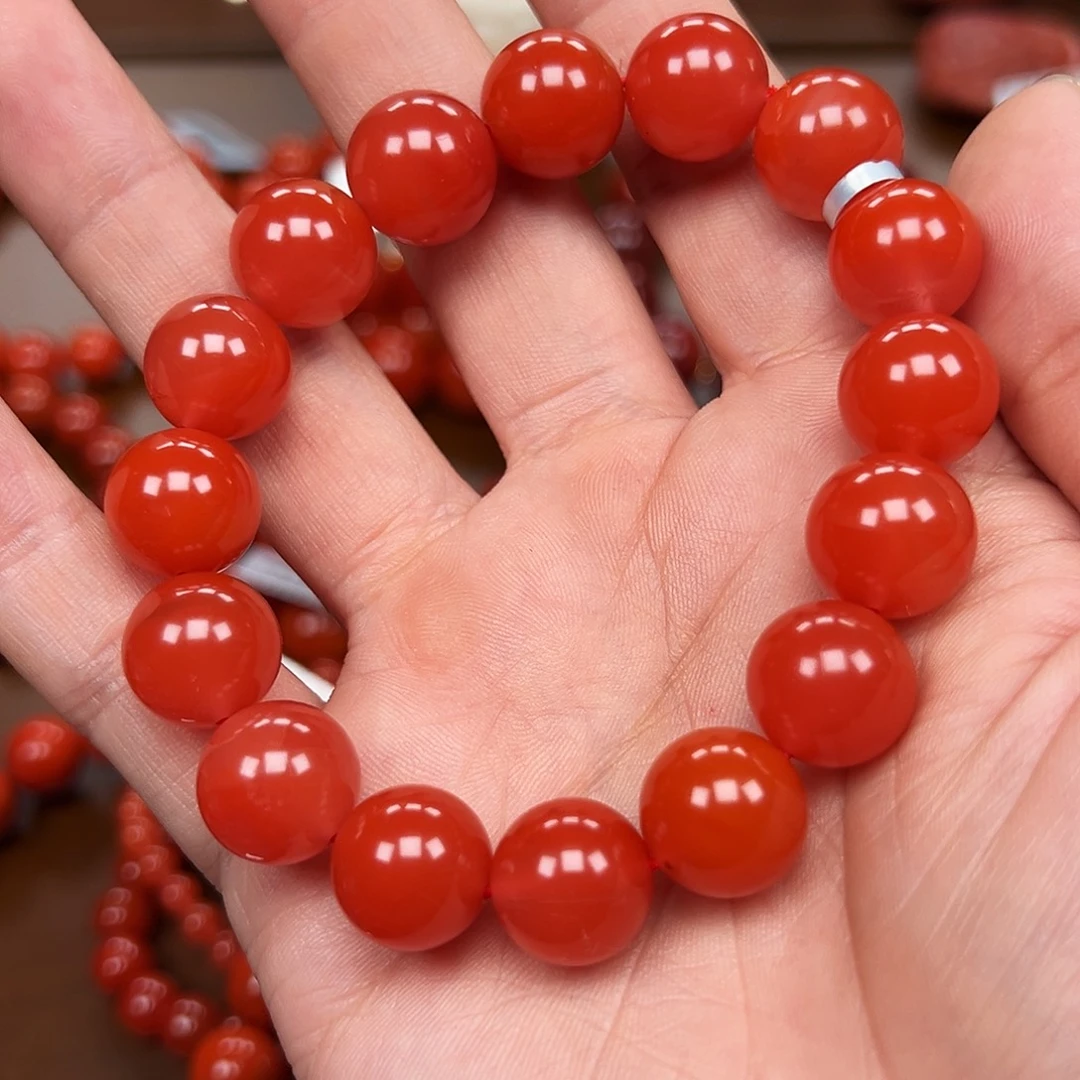 南红玛瑙未镶嵌手镯