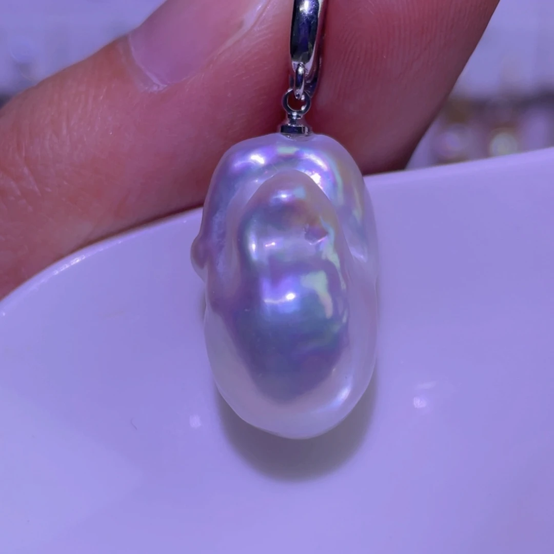 淡水珍珠未镶嵌天然淡水珍珠吊坠