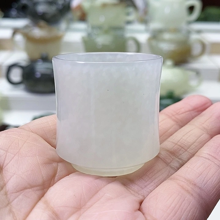 未镶嵌和田玉挂件茶杯30ml