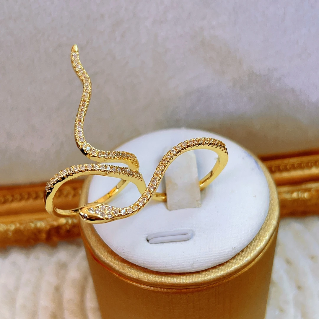 铜合金锆石戒指 哈尼西牧时尚华丽戒指#0008648