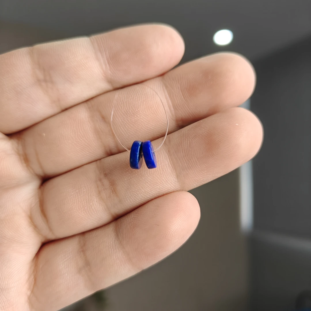 老矿青金石隔片2粒一组