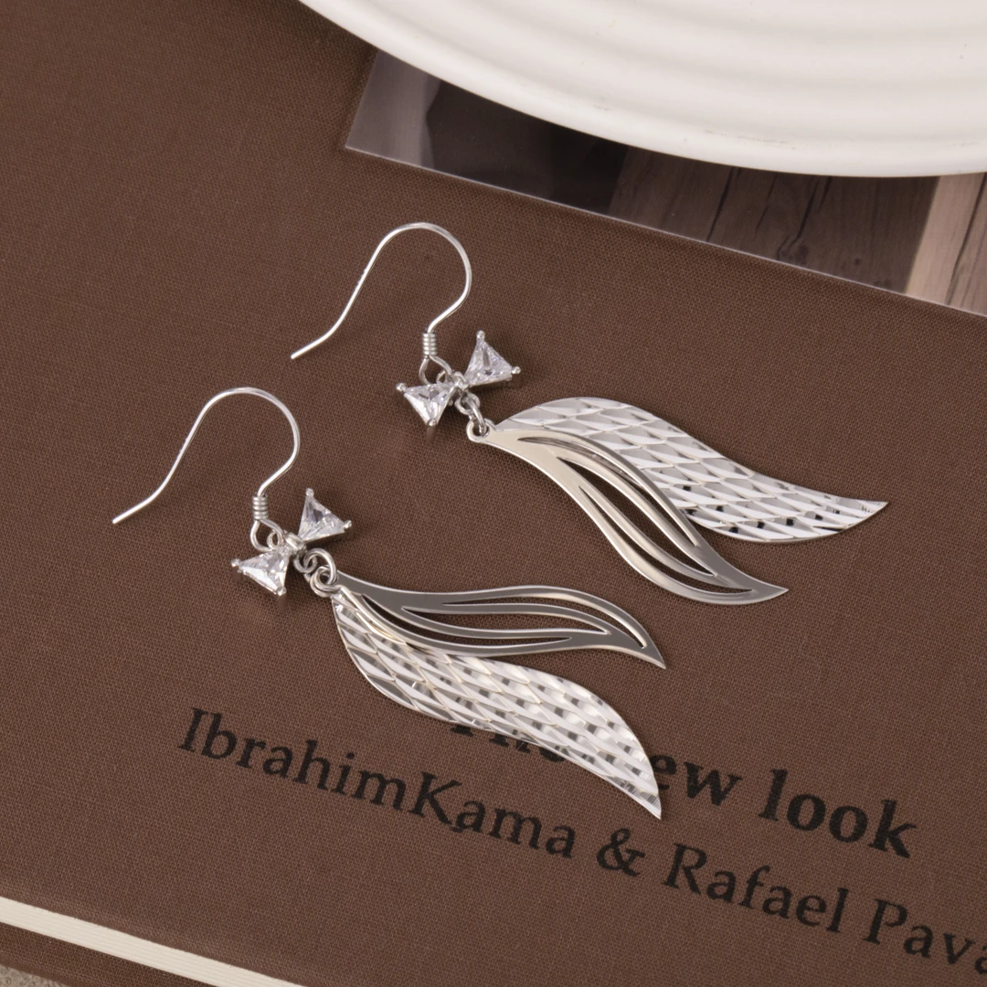 925银耳饰 时尚气质轻奢款天使之翼银耳饰振翅高飞新年礼物