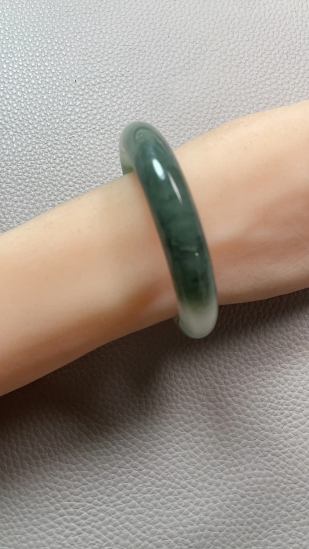 63号C-圈口56-57-天然玉石-正品保障，天山翠，冰翠，雪翠