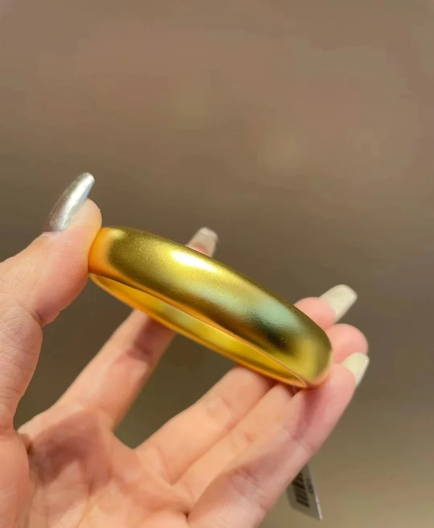 足银银制品 足银手镯 轮胎手镯 包厚金工艺 足银999轻奢手环