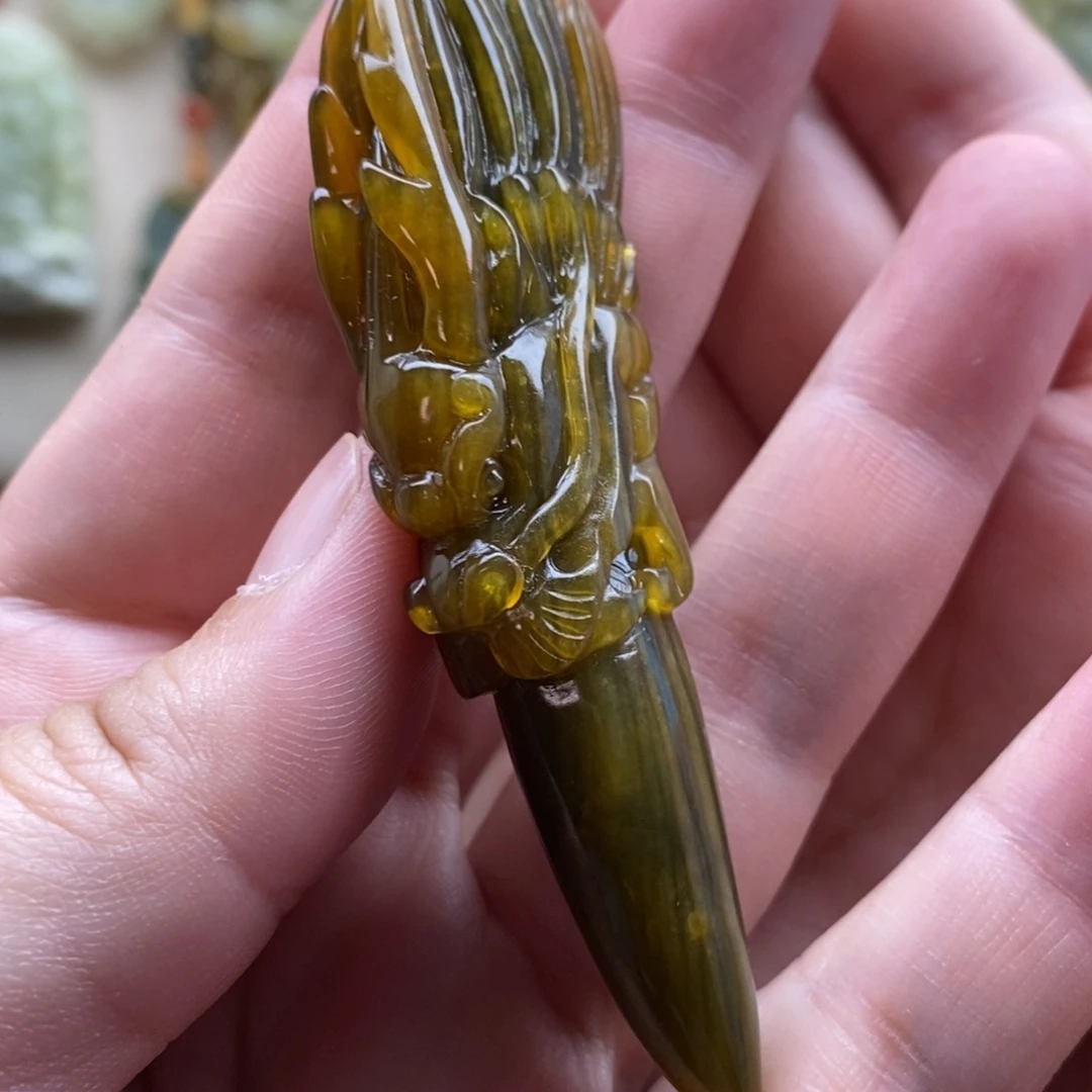 【闪购商品】未镶嵌岫玉颈饰龙牙