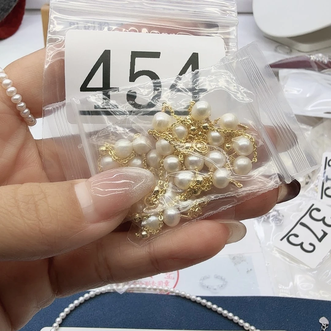 珠宝奇石合金淡水珍珠454
