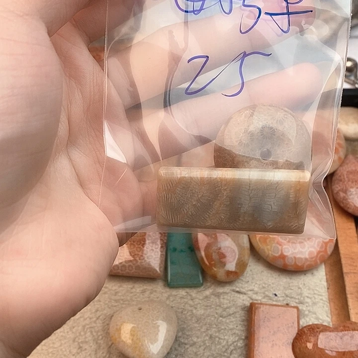 硅化玉颈饰未镶嵌弥*桃