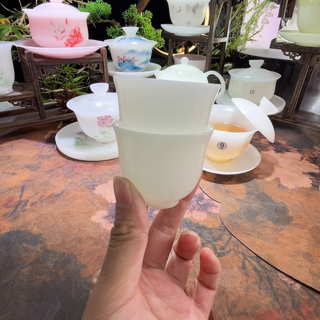 璞玉釉烧闻香杯2只