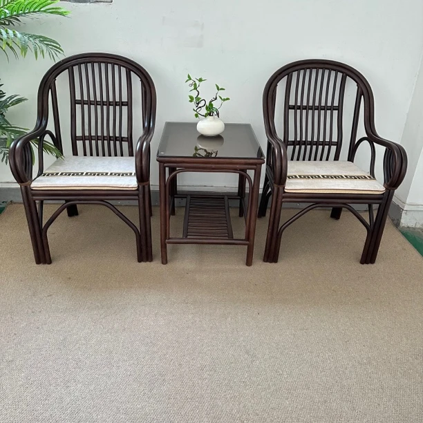 椅子摇椅扶手椅官帽椅茶椅新中式阳台家用单人简约太师椅靠背椅