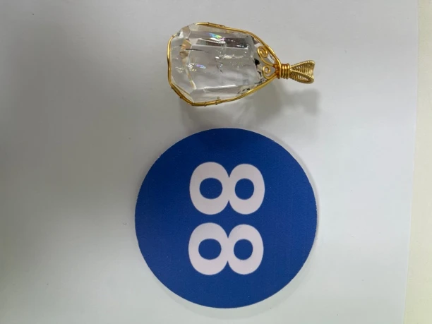 天然利姆利亚白阿赛随行水晶吊坠-88