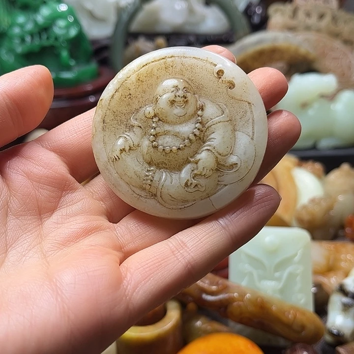 和田玉未镶嵌挂件