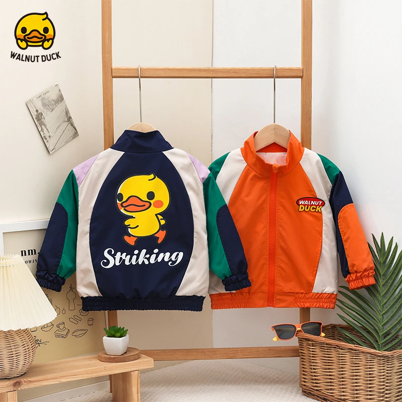 【洛儿妈青货】2025春季儿童洋气时尚字母开心鸭上衣5386