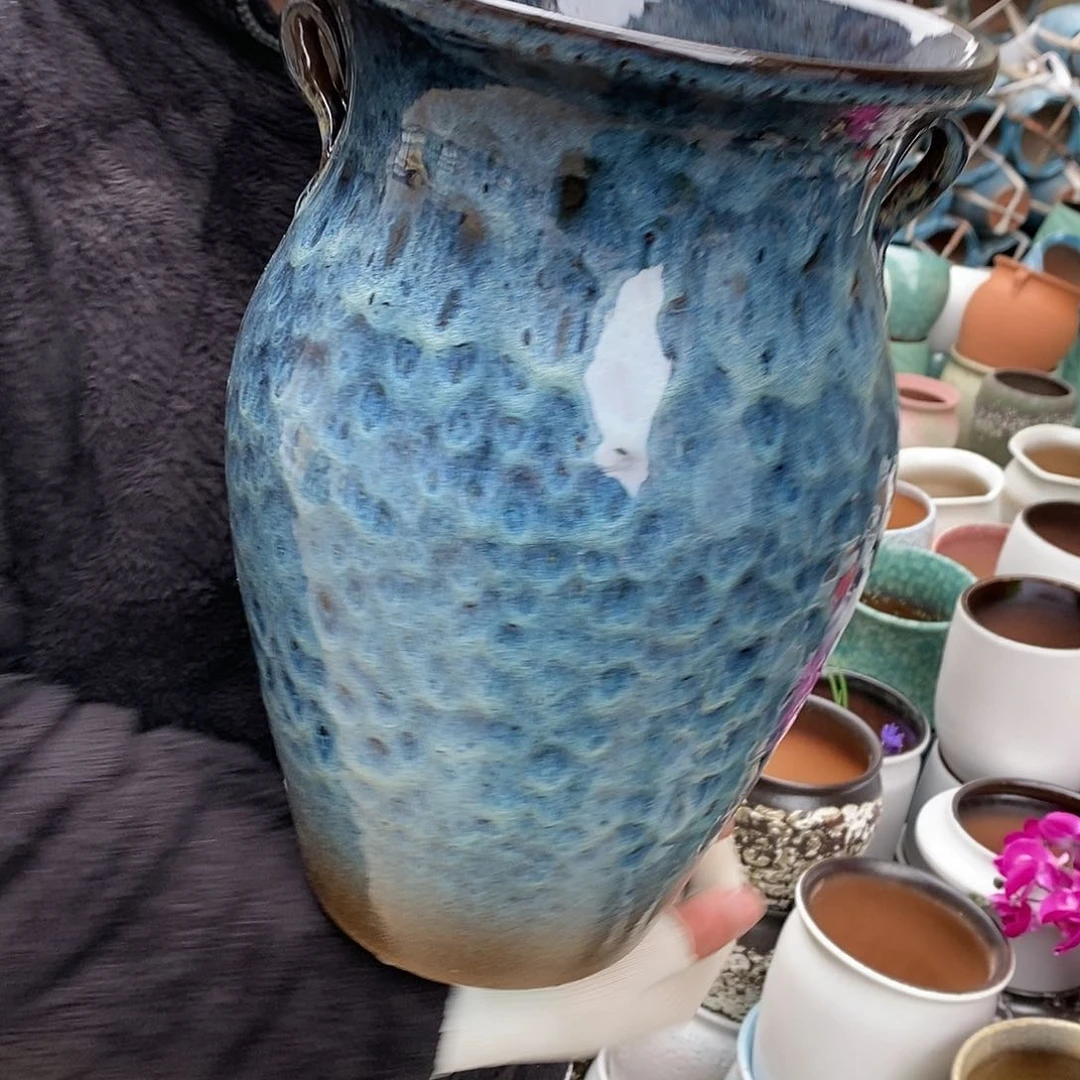 紫砂花盆正品口20高32