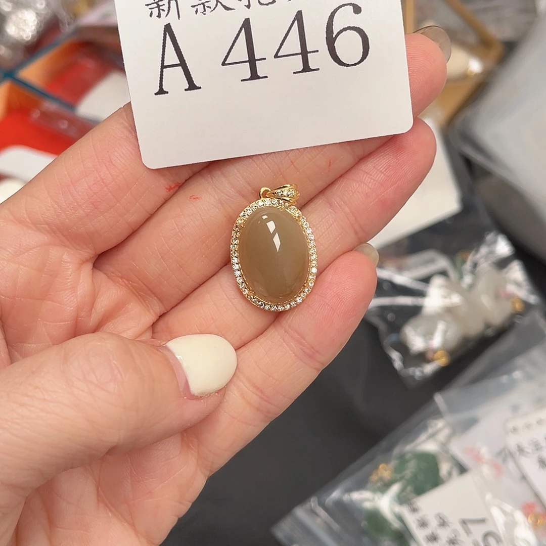 和田玉珠宝半成品未镶嵌A446