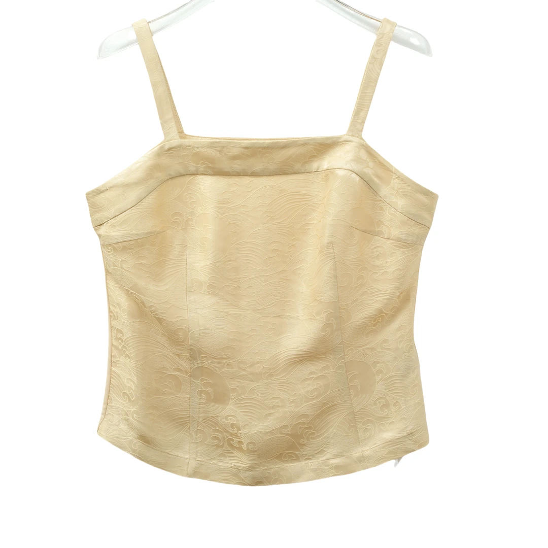 佳念-YZQS258390新中式桑蚕丝中国风复古时尚百搭吊带背心上衣