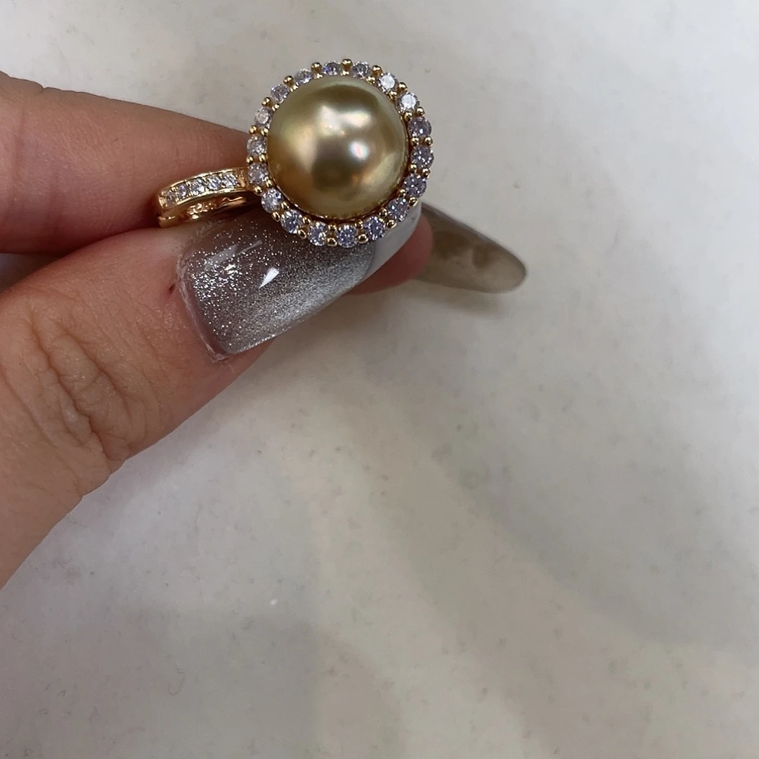 海水珍珠吊坠(不含链)银S925镶嵌