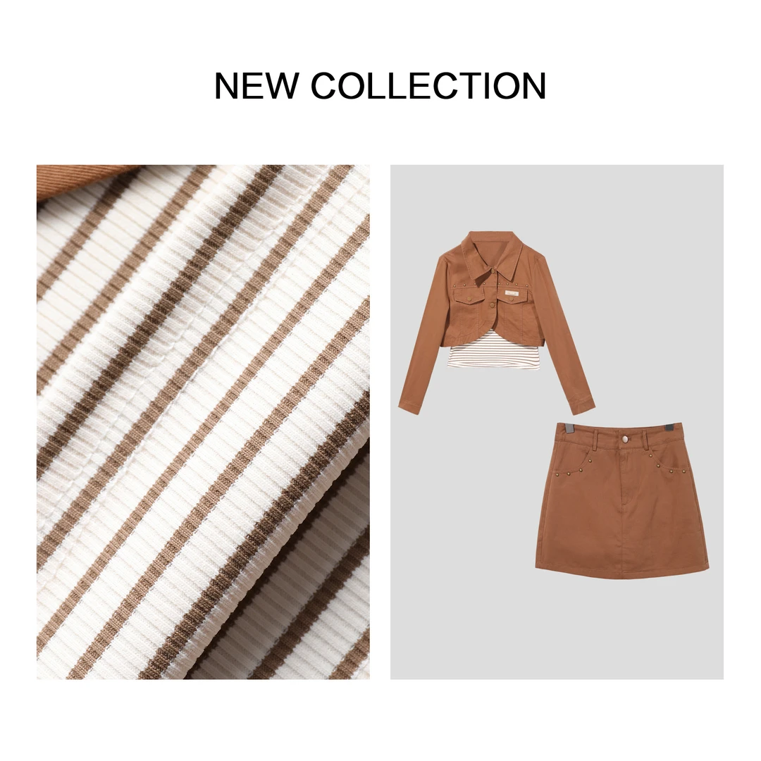 【小依专享】D5F36035B 春季女士时尚休闲三件套-6035