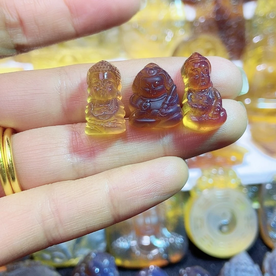 琥珀颈饰未镶嵌宝宝佛