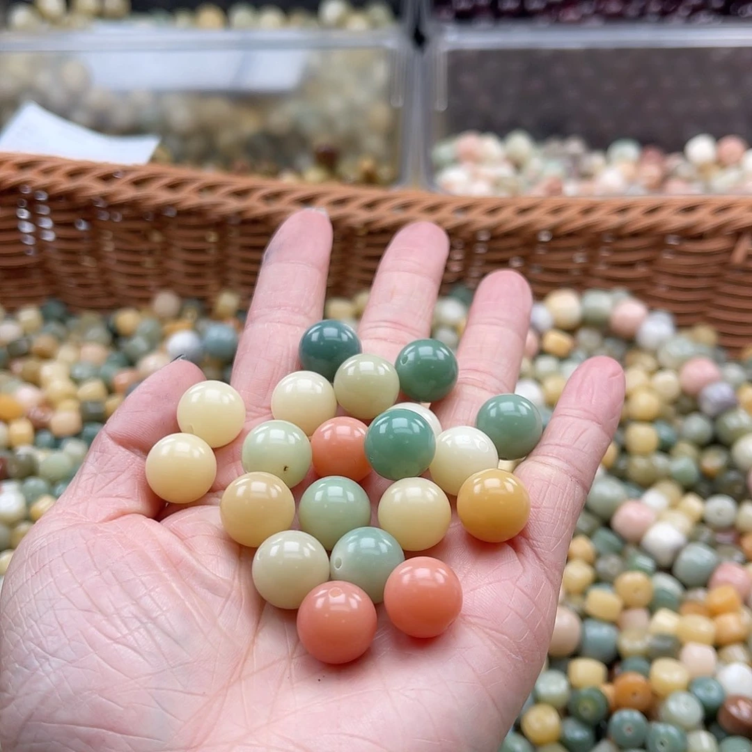 白玉菩提吊坠A/12mm/50+50颗福利不售后
