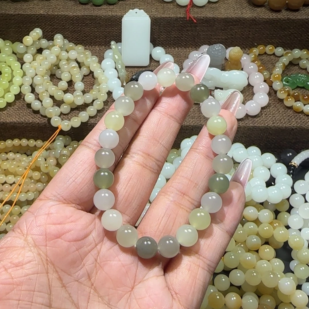 和田玉未镶嵌手链