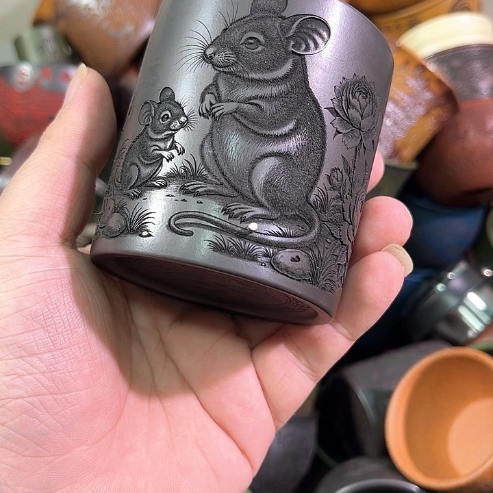 茶杯紫砂全手工紫砂主人杯