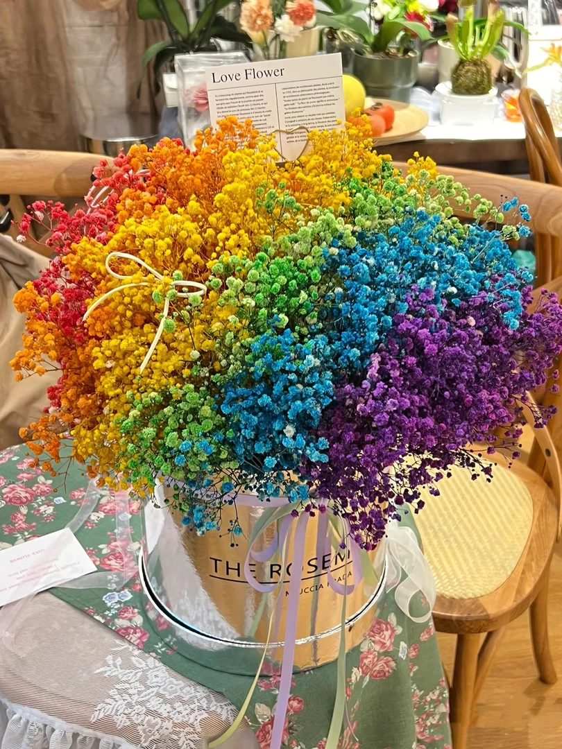 满天星永生花混色七彩云南鲜切花花期超长适合夏天家居装饰