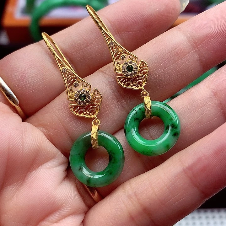 翡翠银S925镶嵌颈饰翡翠