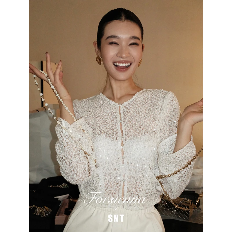 SNT 吸引力法则/仿佛把碎钻穿在身上的闪亮片外套