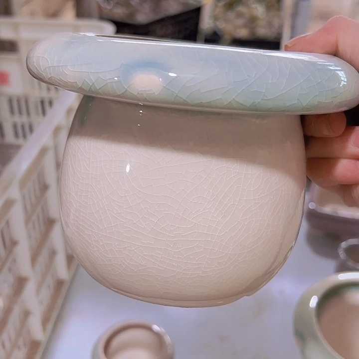 红陶陶瓷花盆当场满12包邮微瑕