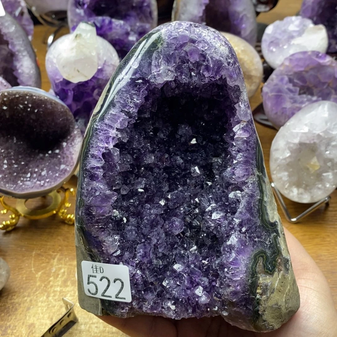 未镶嵌大型摆件（非配饰）紫晶哲****白