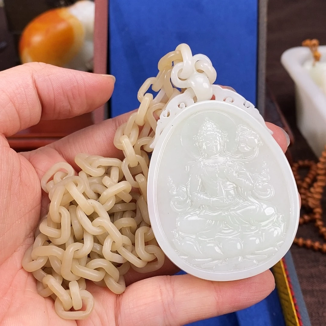 和田玉未镶嵌颈饰