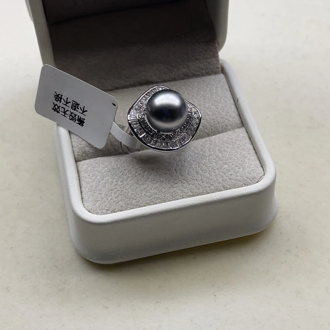 海水珍珠银S925镶嵌戒指