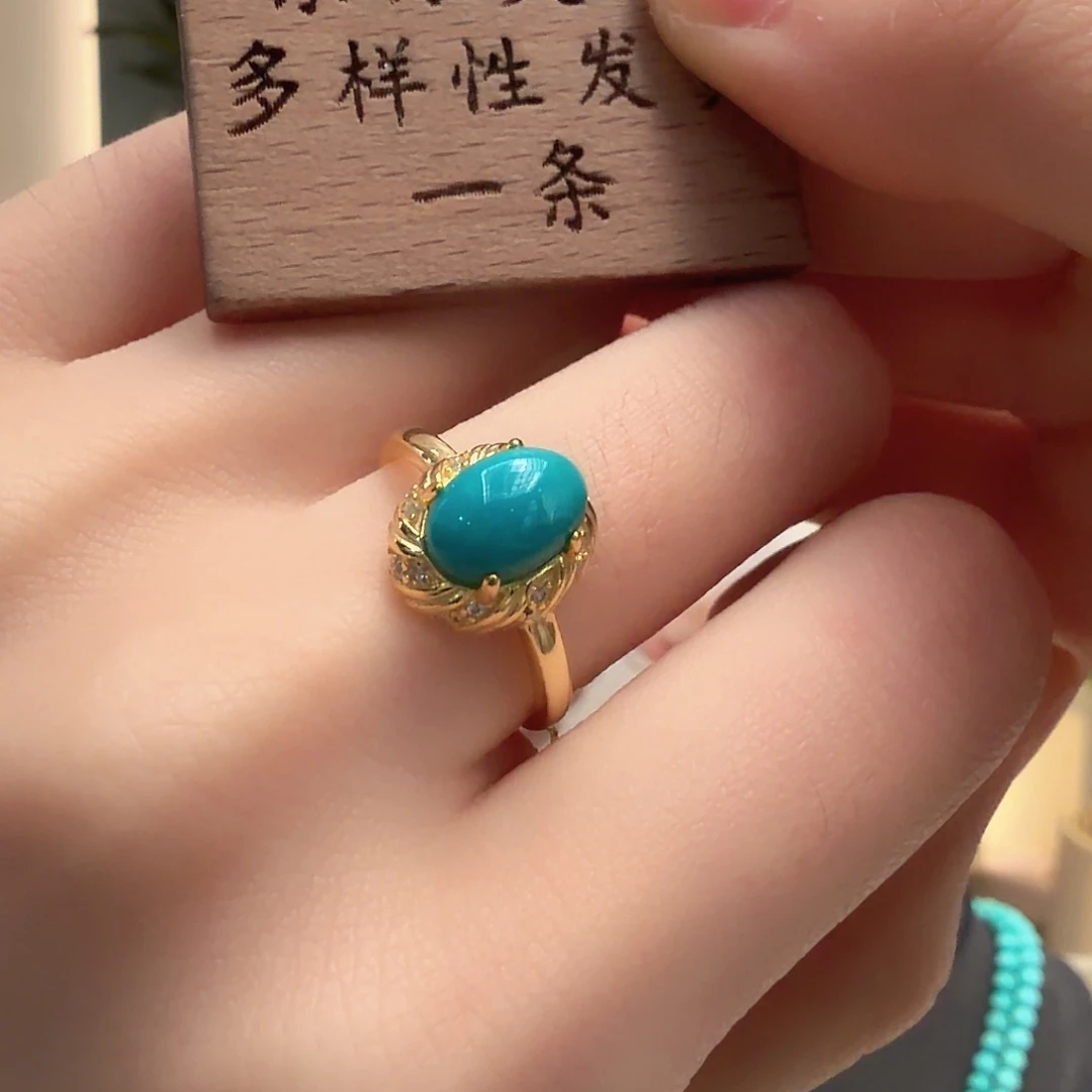 绿松石银S925镶嵌颈饰