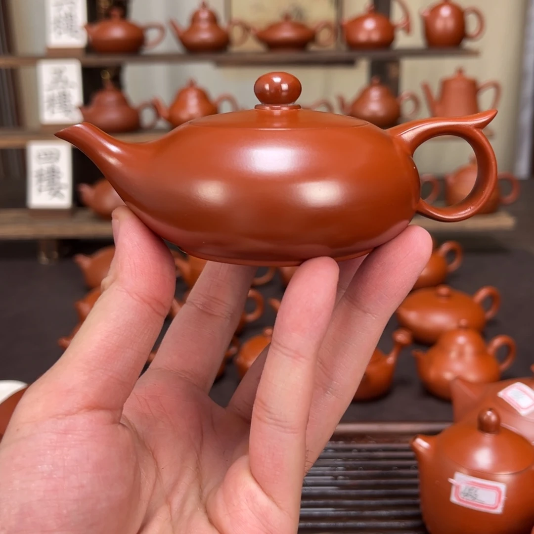 遇***方茶壶紫砂沉鱼125cc