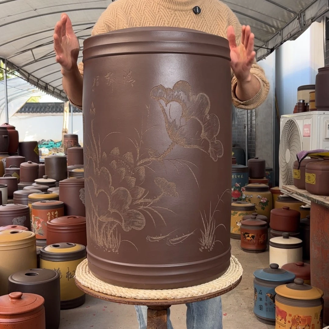 紫砂茶叶罐60 饼茶叶罐