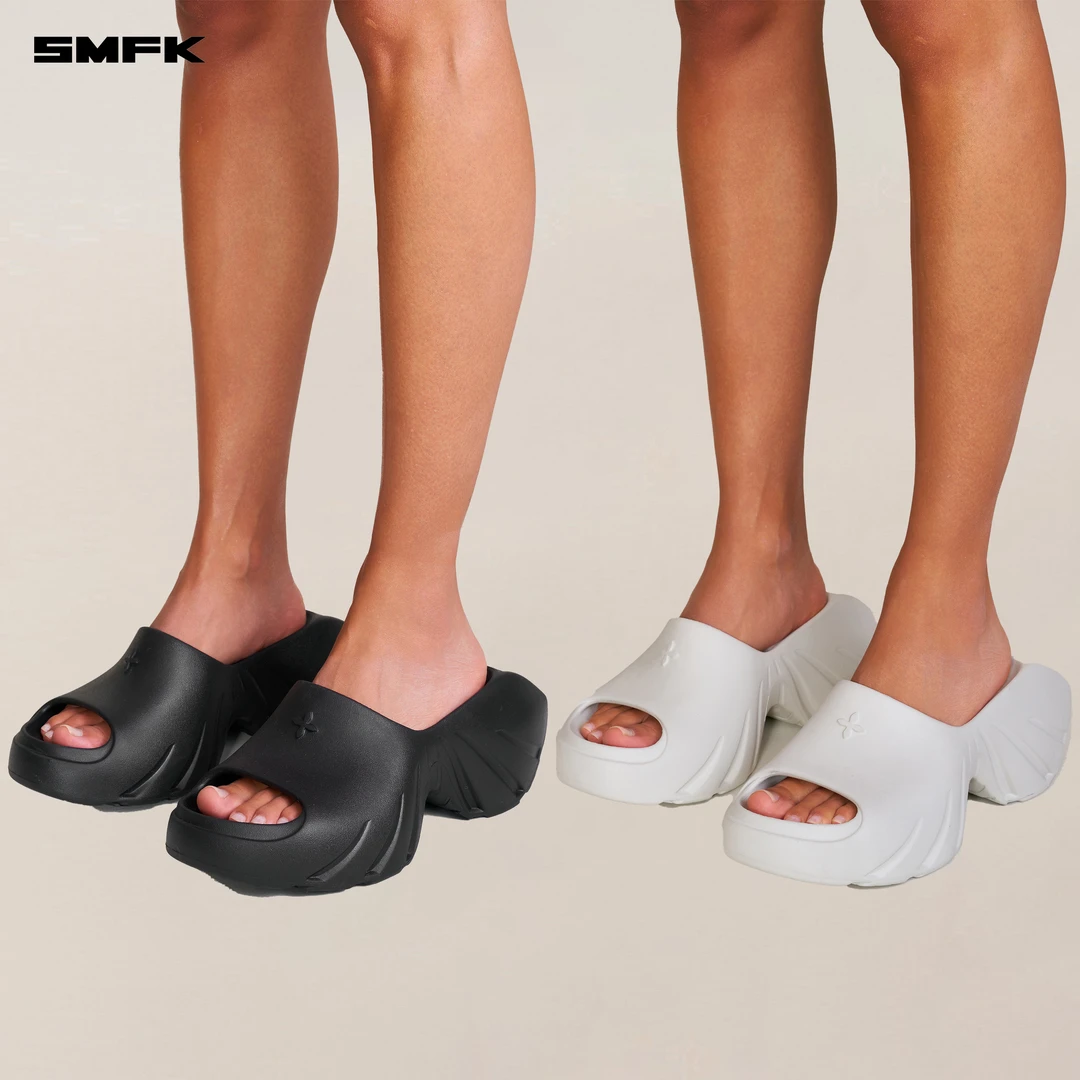 SMFK幻影未来高跟拖鞋 SL011B 厚底增高8cm防滑休闲百搭透气凉拖