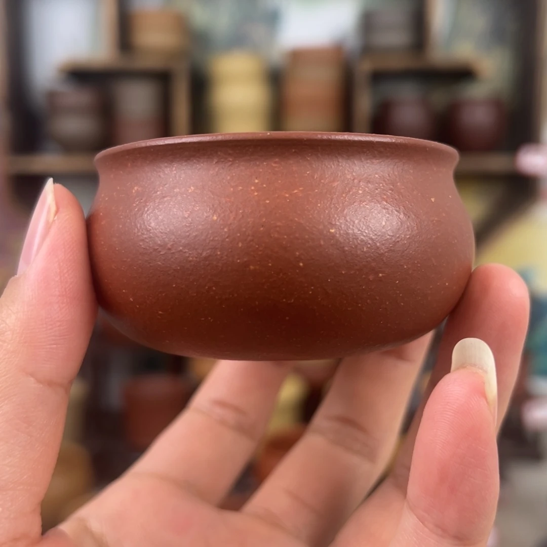 紫砂茶杯拙器甄选，纯原本矿。