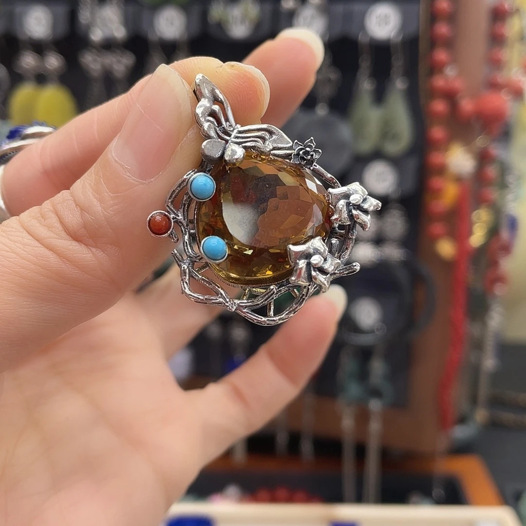 紫晶颈饰银S925镶嵌墨***浅690fghjhhh