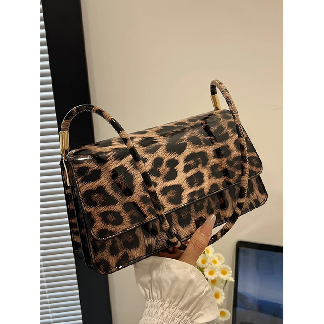 豹纹小方包女包2025春夏季新款单肩包百搭ins气质简约女包通勤潮