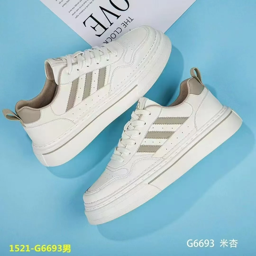 【鞋爱】6693国潮原创经典三杠超轻手工男士板鞋