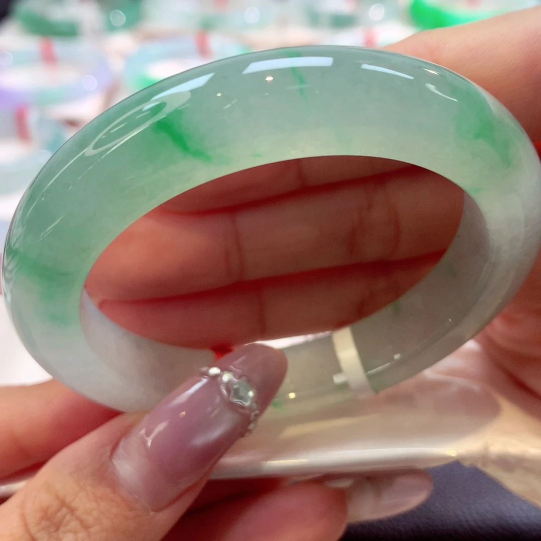 未镶嵌手镯翡翠正圈45号66