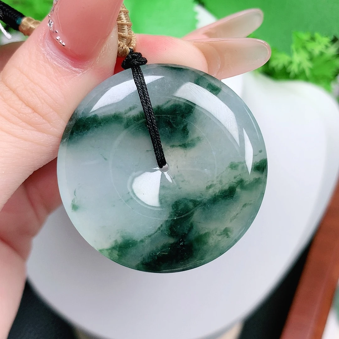 翡翠未镶嵌颈饰平安38.2-6.3